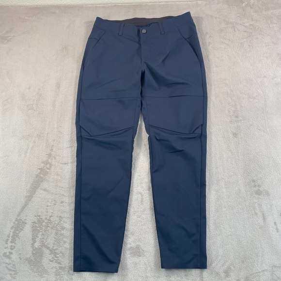 Lululemon Mile View Pants Men 34x30 True Navy Water Repellent Tech Utility $148